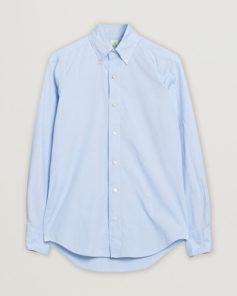 Uomini | Camicie | Pre-owned | Finamore Napoli Tokyo Slim Fit Oxford Shirt Light Blue