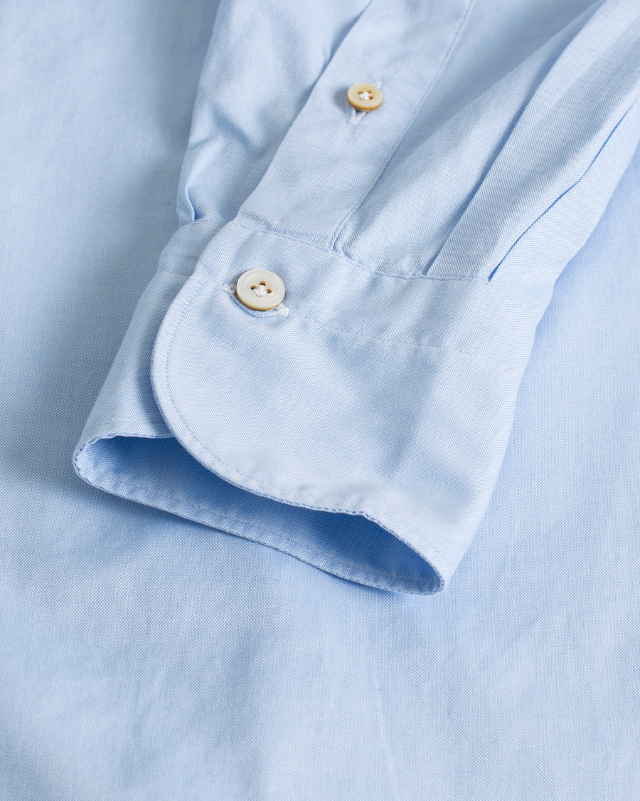 Uomini | Camicie | Pre-owned | Finamore Napoli Tokyo Slim Fit Oxford Shirt Light Blue