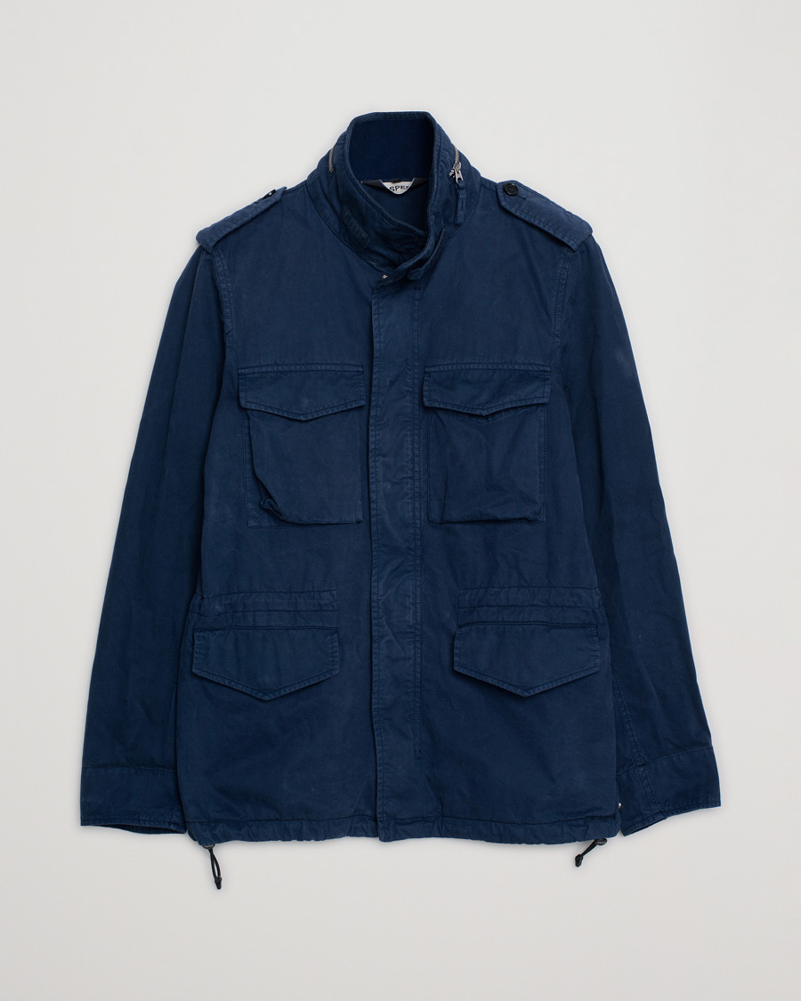 Uomini | Giacche | Pre-owned | Aspesi Cotton Field Jacket Navy S