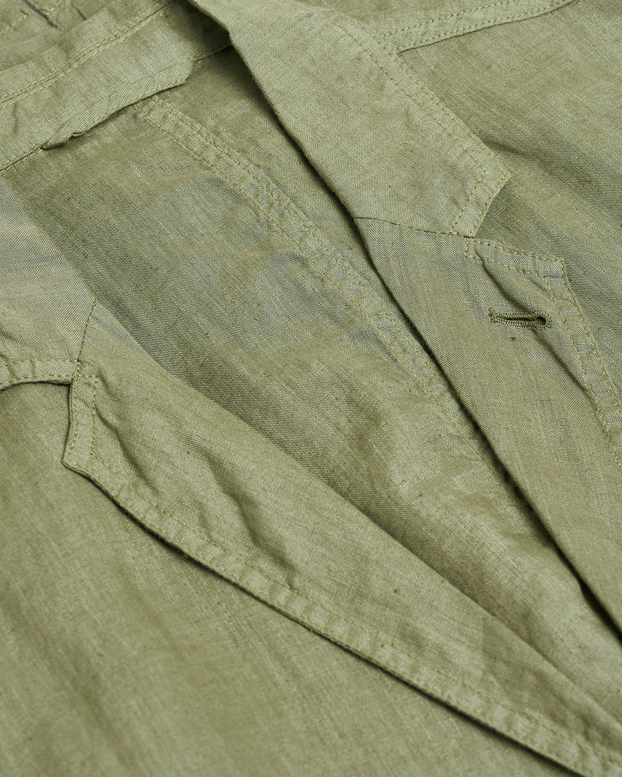 Uomini | Blazers | Pre-owned | Aspesi Samuraki Linen Blazer Military