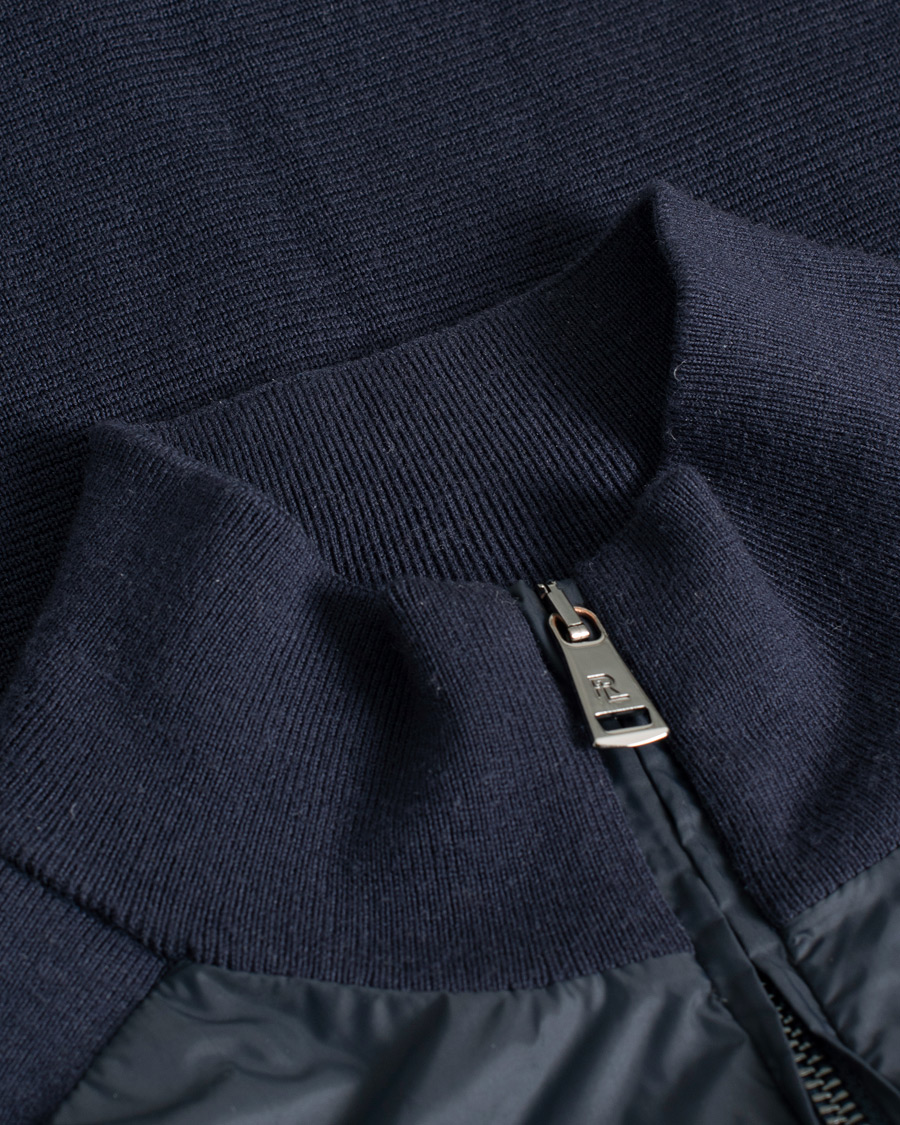 Uomini | Maglieria | Pre-owned | Ralph Lauren Purple Label Hybrid Zip Sweater Classic Navy