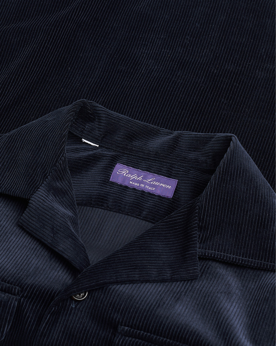 Uomini | Ralph Lauren Purple Label Double Pocket Overshirt Classic Navy S | Pre-owned | Ralph Lauren Purple Label Double Pocket Overshirt Classic Navy S