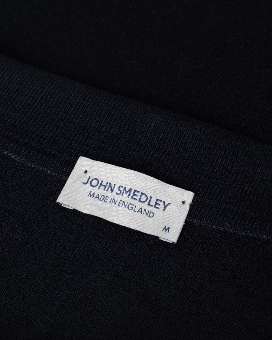 Uomini | Polo | Pre-owned | John Smedley Adrian Slim Fit Sea Island Polo Navy