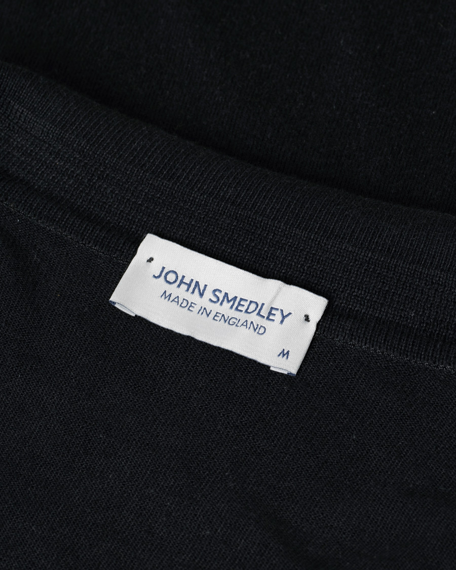 Uomini | Polo | Pre-owned | John Smedley Adrian Slim Fit Sea Island Polo Black