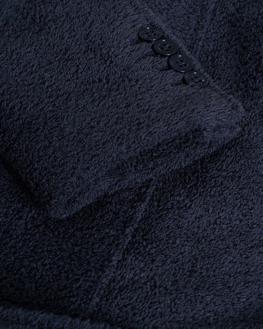 Uomini | Maglieria | Pre-owned | Orlebar Brown Darvill Cotton Terry Cardigan Ink