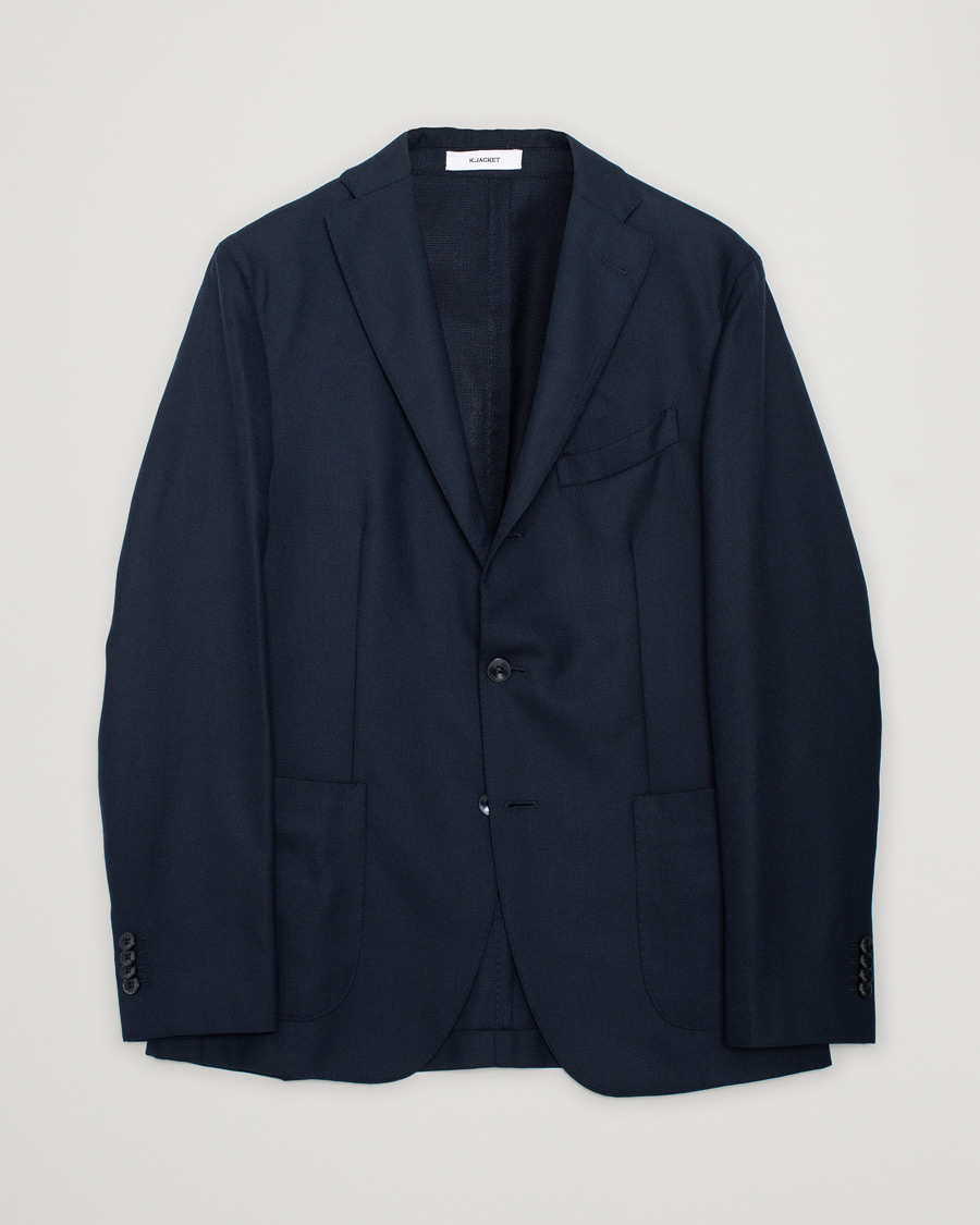 Uomini | Blazers | Pre-owned | Boglioli K Jacket Wool Hopsack Blazer Navy