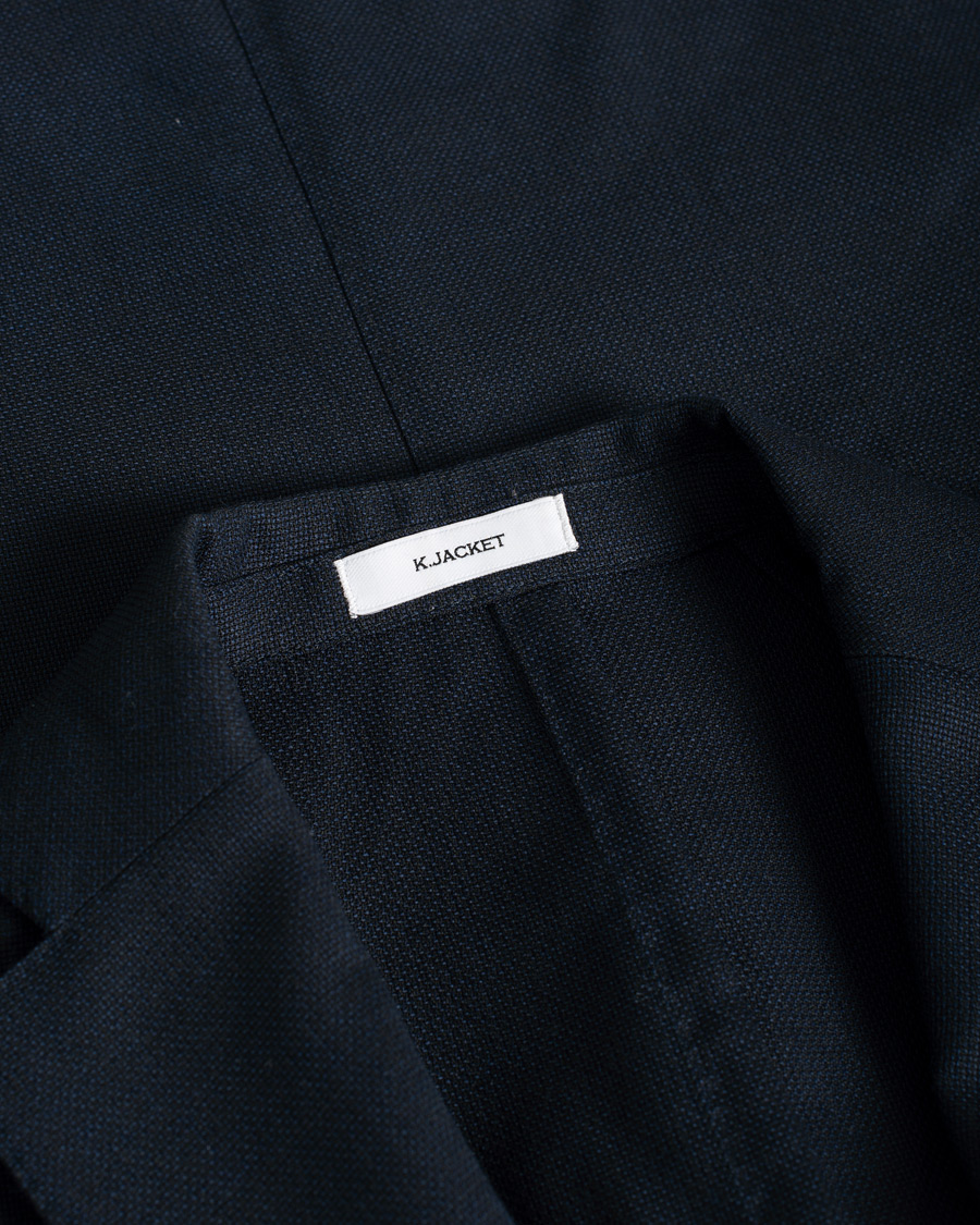 Uomini | Blazers | Pre-owned | Boglioli K Jacket Wool Hopsack Blazer Navy