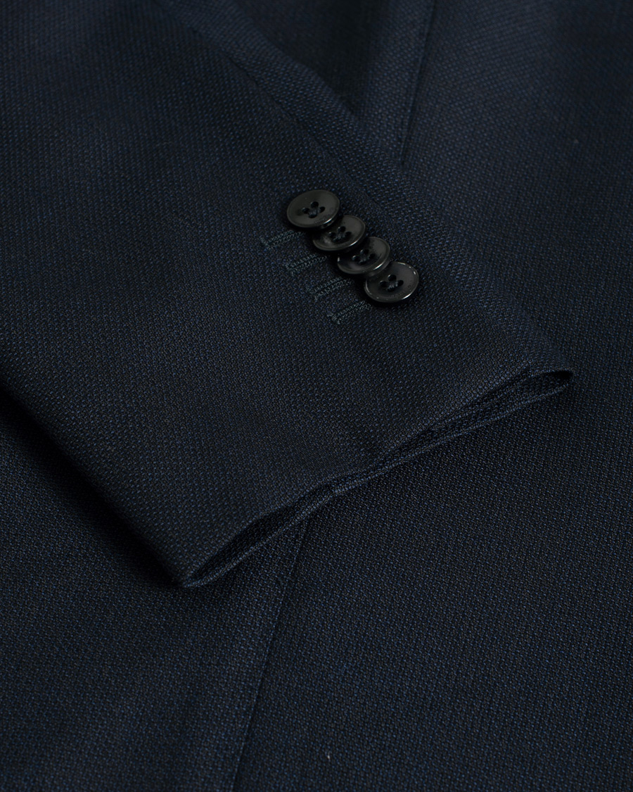 Uomini | Blazers | Pre-owned | Boglioli K Jacket Wool Hopsack Blazer Navy