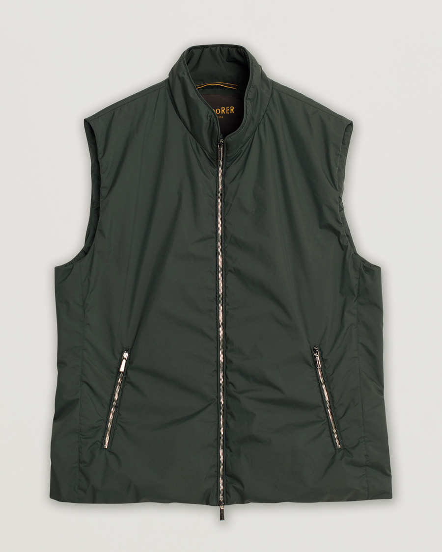 Uomini | Gilet | Pre-owned | MooRER Senio Padded Vest Forest