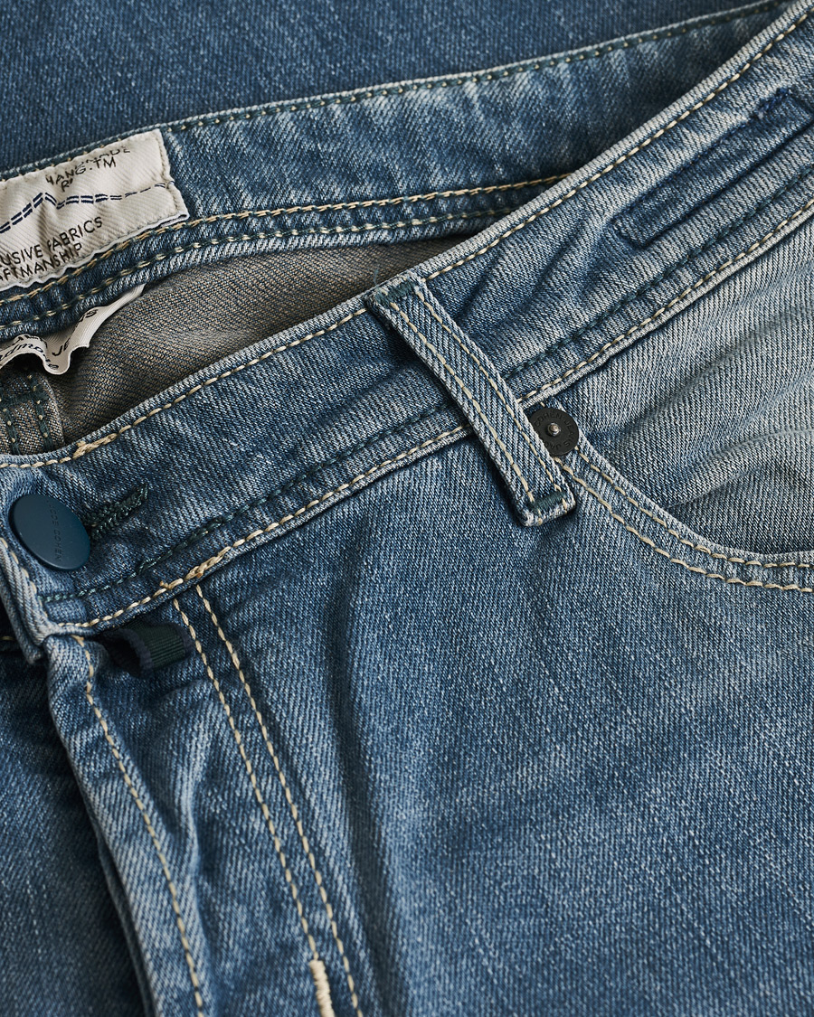 Uomini | Jeans | Pre-owned | Jacob Cohën Nick 622 Slim Fit Stretch Jeans Light Blue W38