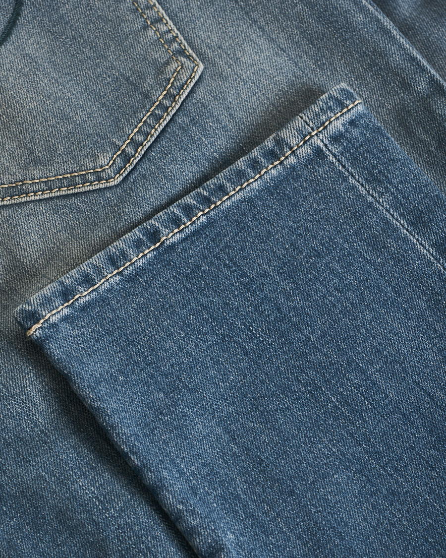 Uomini | Jeans | Pre-owned | Jacob Cohën Nick 622 Slim Fit Stretch Jeans Light Blue W38