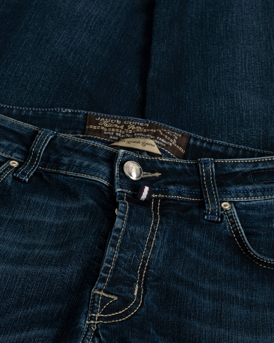 Uomini | Jeans | Pre-owned | Jacob Cohën Nick 622 Slim Fit Stretch Jeans Medium Blue W33