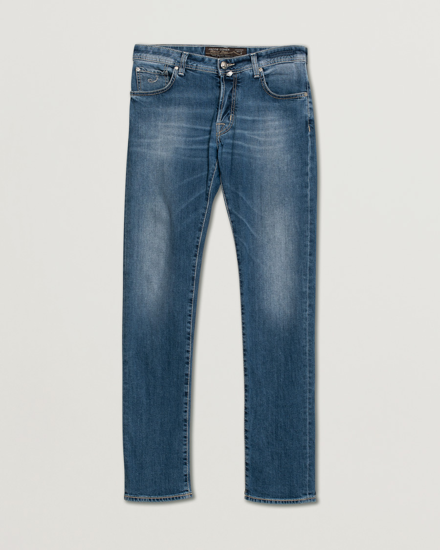 Uomini | Jeans | Pre-owned | Jacob Cohën Nick 622 Slim Fit Stretch Jeans Blue W33