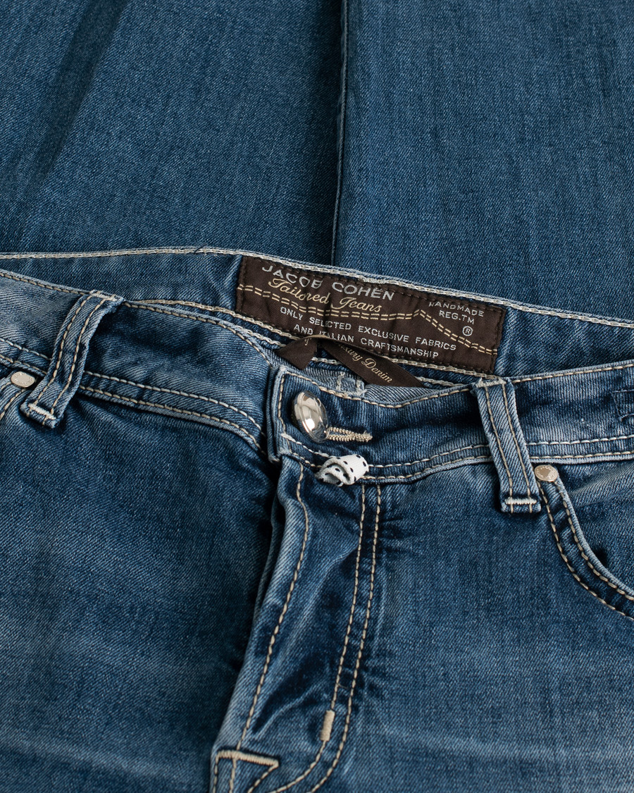 Uomini | Jeans | Pre-owned | Jacob Cohën Nick 622 Slim Fit Stretch Jeans Blue W33