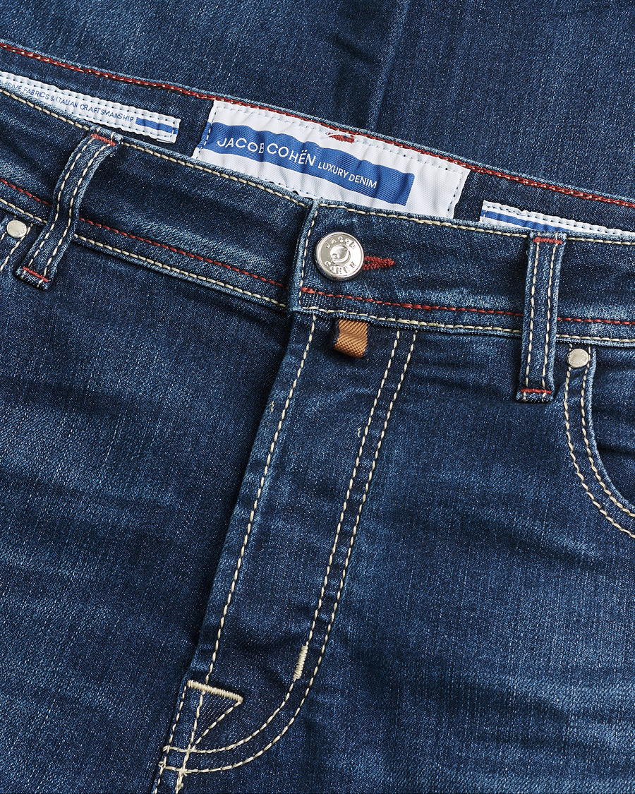 Uomini | Jeans Pre-owned | Pre-owned | Jacob Cohën Bard 688 Slim Fit Stretch Jeans Medium Dark W34