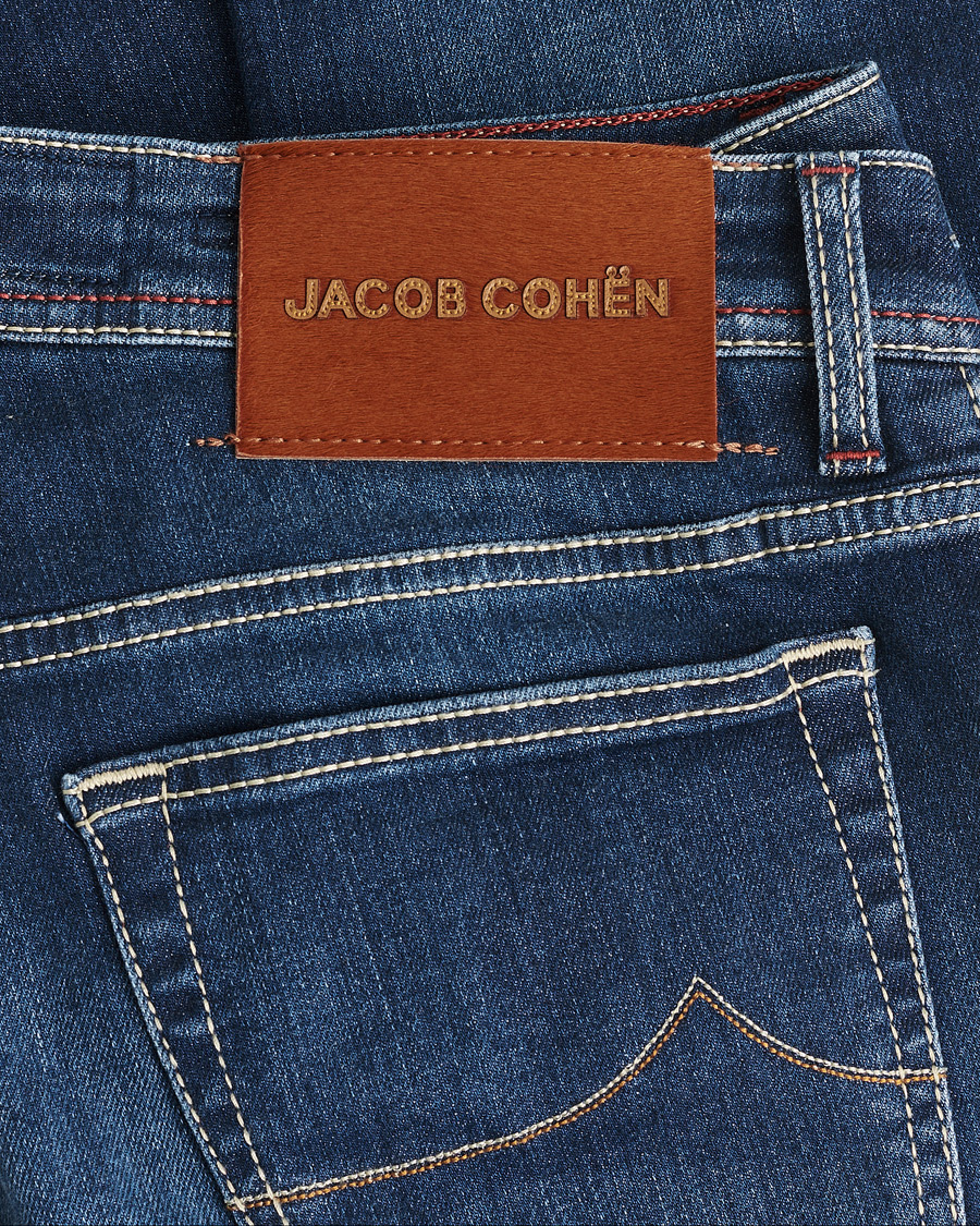 Uomini | Jeans Pre-owned | Pre-owned | Jacob Cohën Bard 688 Slim Fit Stretch Jeans Medium Dark W34