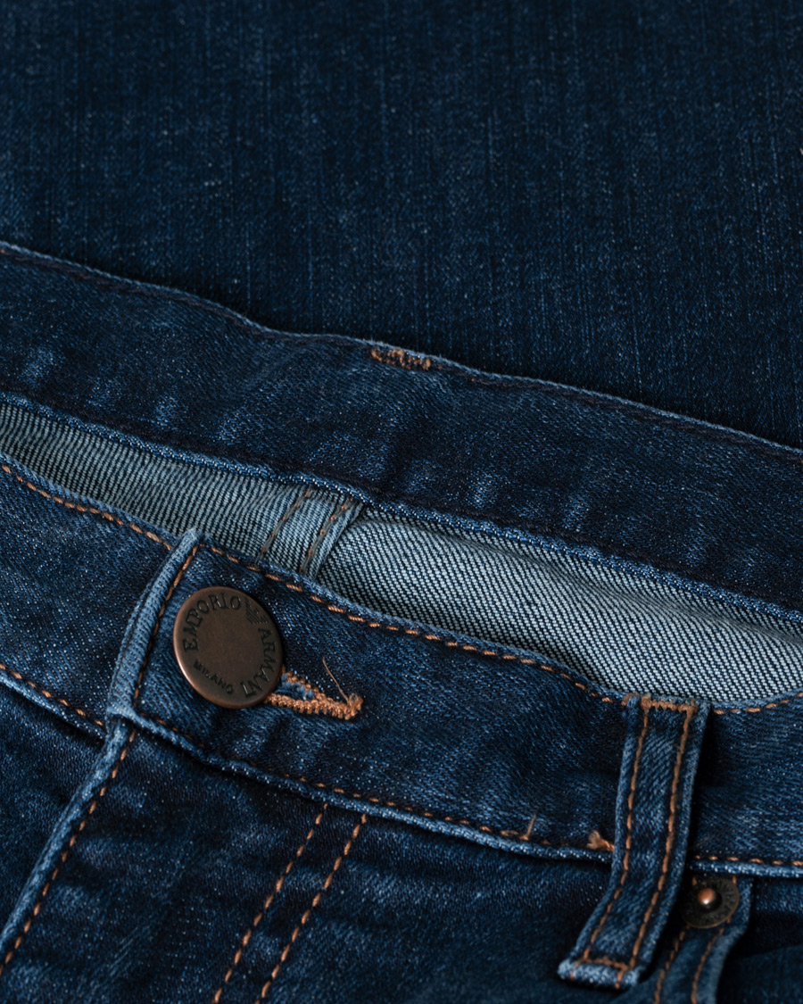 Uomini | Jeans | Pre-owned | Emporio Armani Regular Fit Jeans Dark Blue W34L32