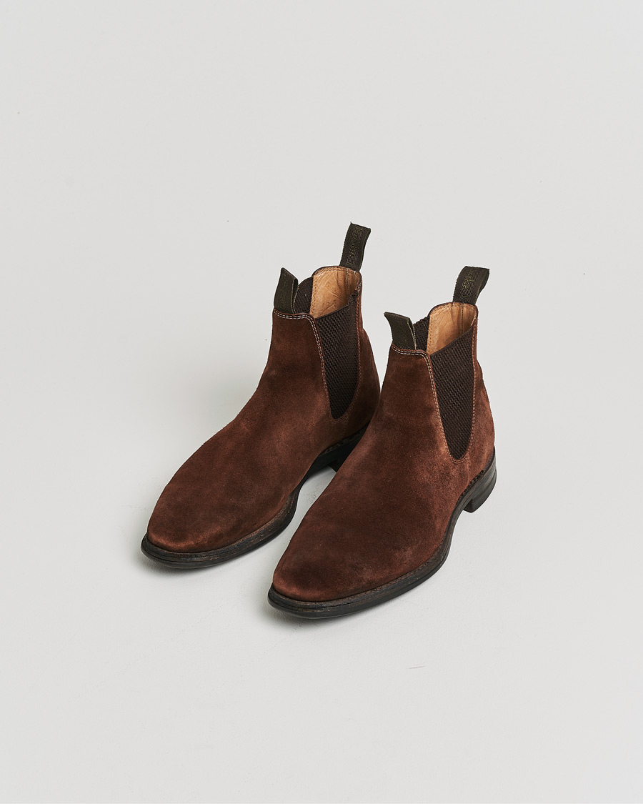 Uomini | Stivali | Pre-owned | Loake 1880 Chatsworth Chelsea Boot Brown Suede UK6,5 - EU40,5