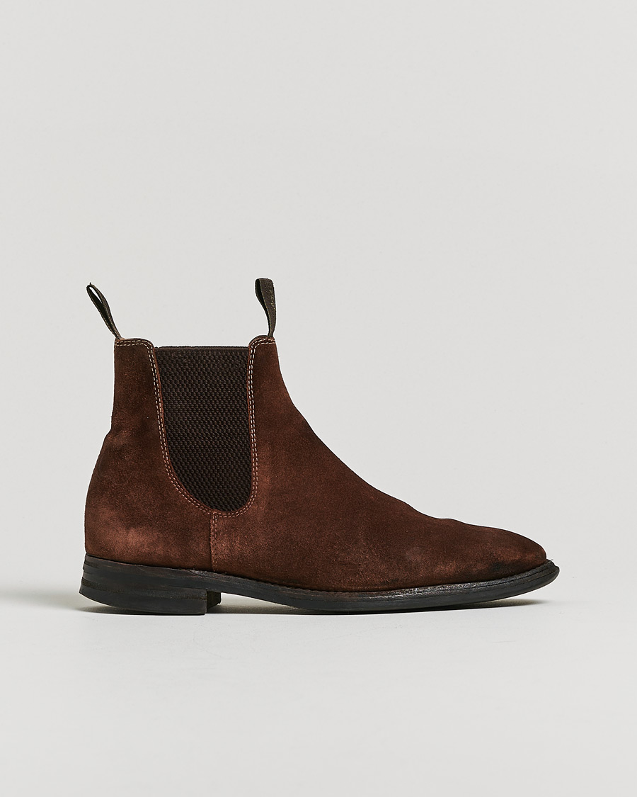 Uomini | Stivali | Pre-owned | Loake 1880 Chatsworth Chelsea Boot Brown Suede UK6,5 - EU40,5