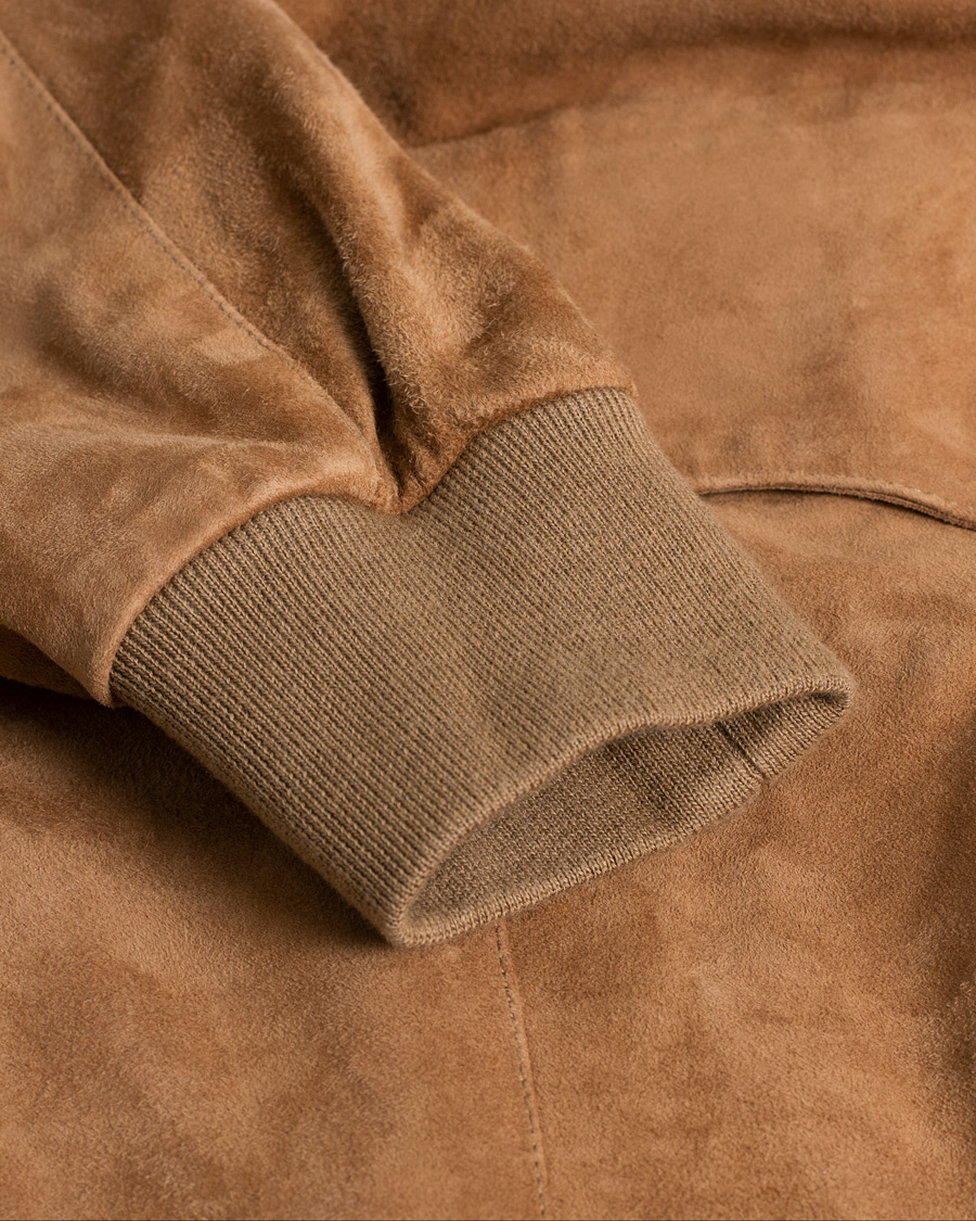 Uomini | Giacche | Pre-owned | Baracuta G9 Suede Jacket Tobacco