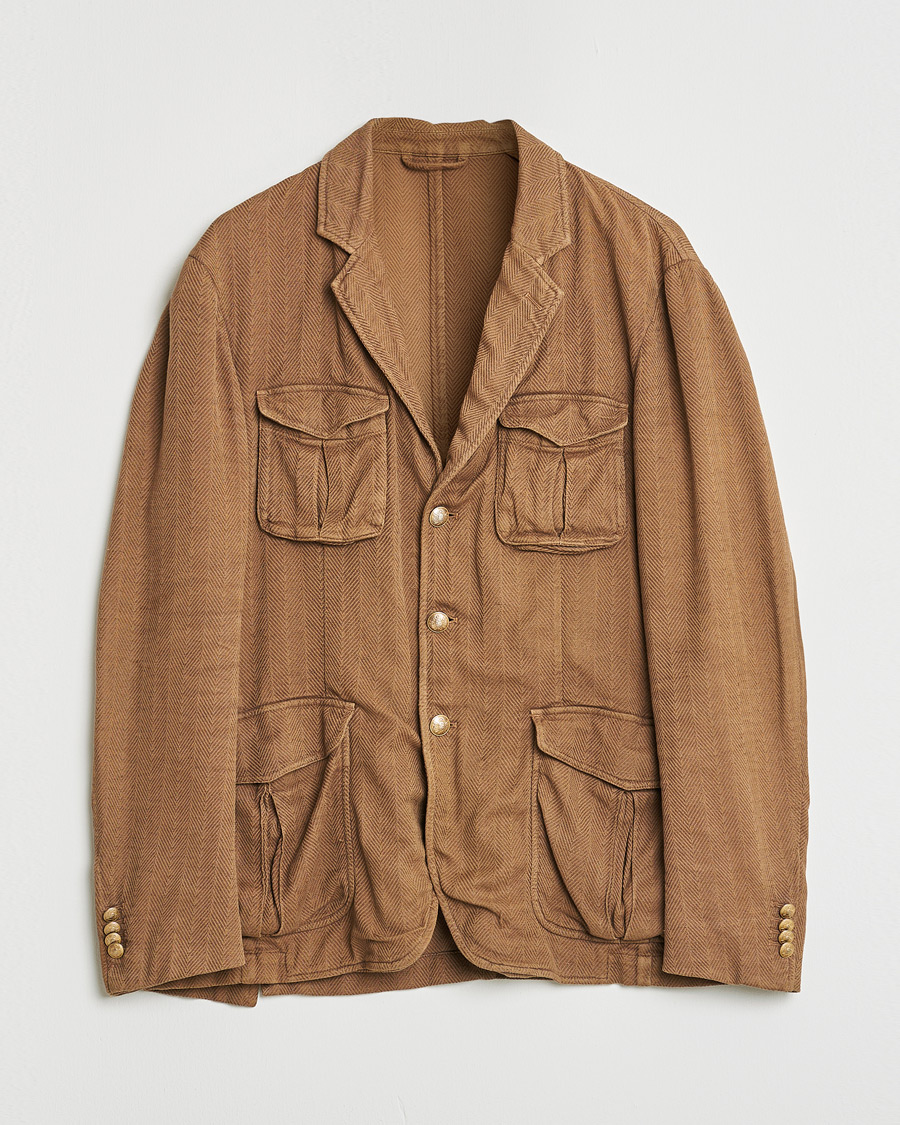 Uomini | Giacca da abito Pre-owned | Pre-owned | Altea Safari Blazer Camel Brown 52