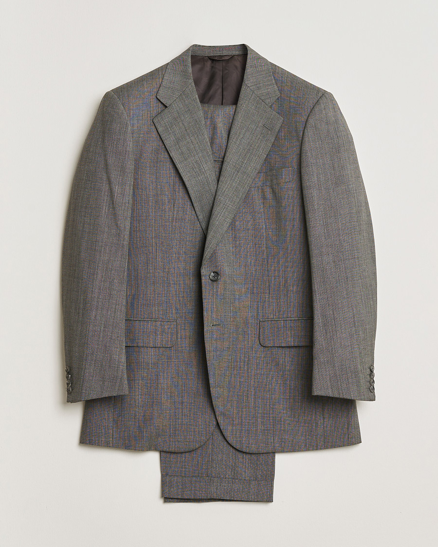 Uomini | Abiti Pre-owned | Pre-owned | Burberry Vintage Wool Suit Grey Melange 50