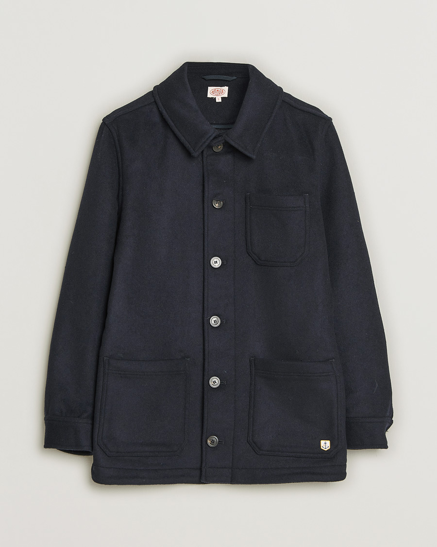 Uomini | Giacche | Pre-owned | Armor-lux Veste Heriagte Wool Jacket Navy