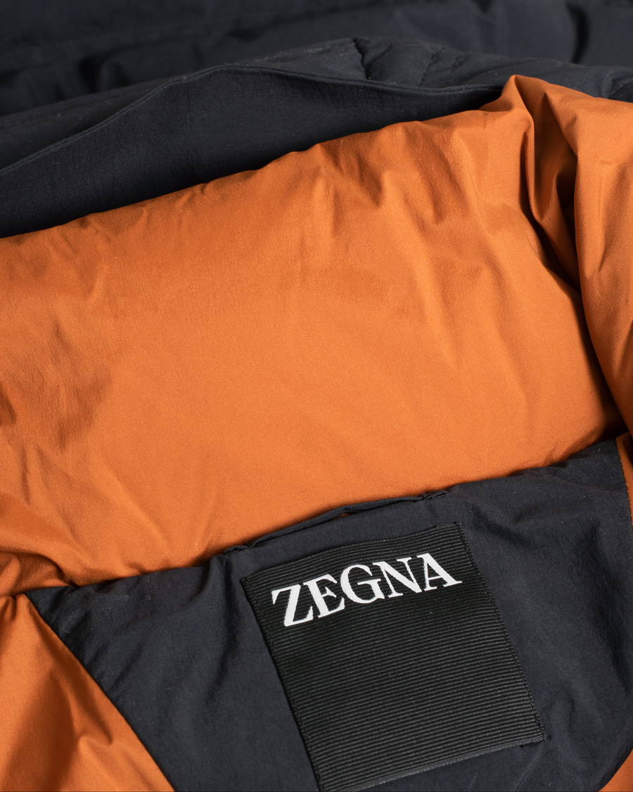 Uomini | Giacche | Pre-owned | Zegna Laminated Down Jacket Black