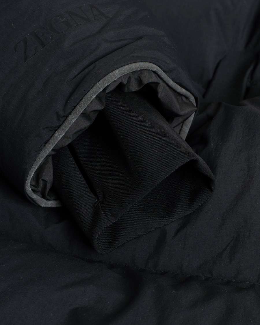 Uomini | Giacche | Pre-owned | Zegna Laminated Down Jacket Black