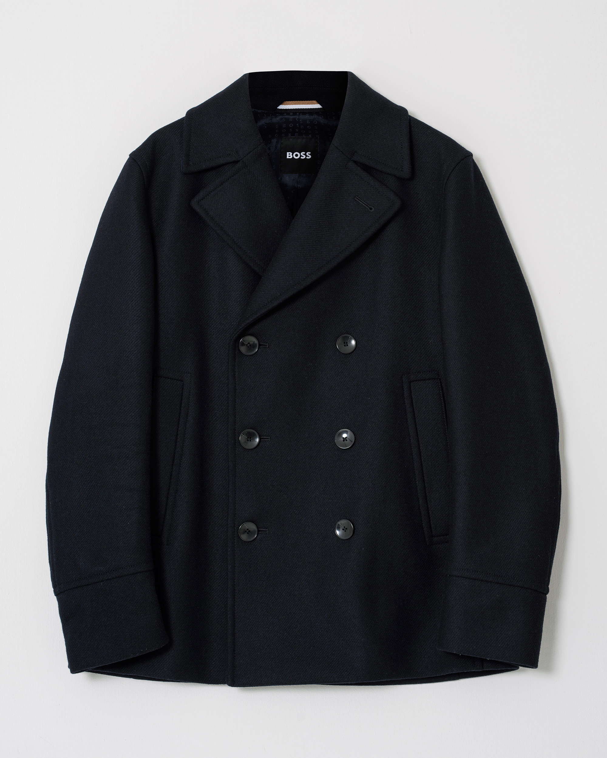 Uomini | Giacche | Pre-owned | BOSS Hyde Peacoat Dark Blue 46