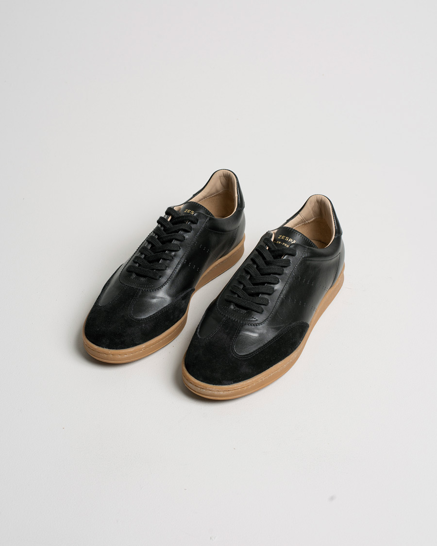 Uomini | Zespà ZSP GT Calf Nappa Leather Sneakers Black | Pre-owned | Zespà ZSP GT Calf Nappa Leather Sneakers Black