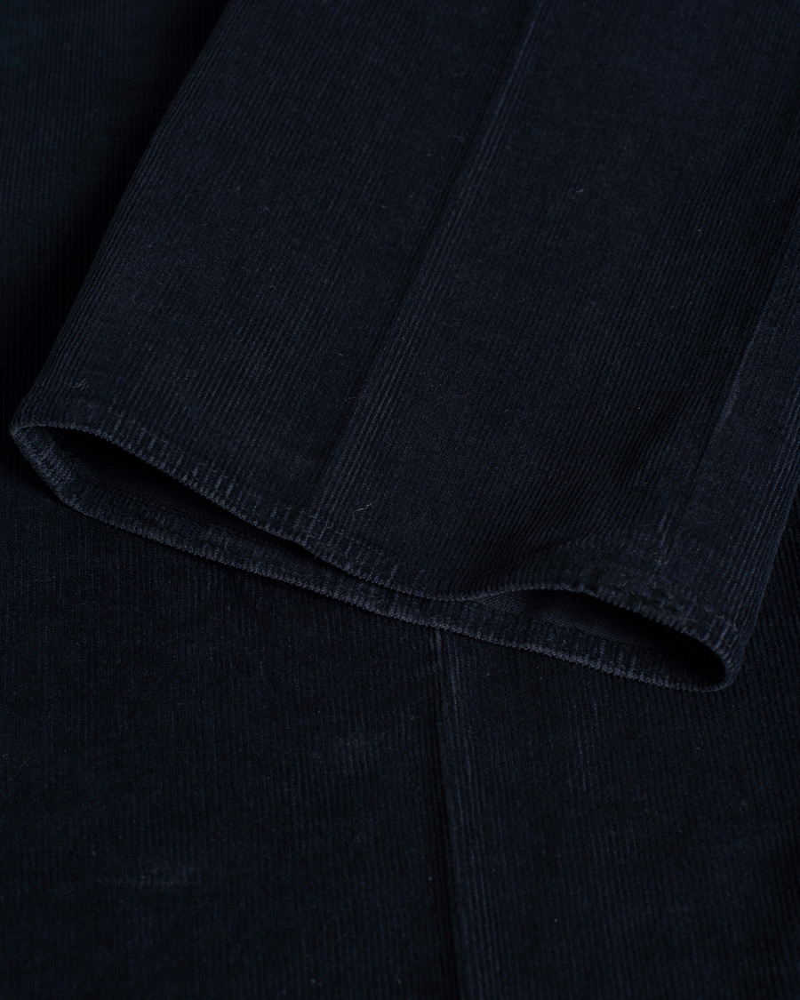 Uomini | Pantaloni | Pre-owned | Incotex Slim Fit Soft Corduroy Trousers Navy