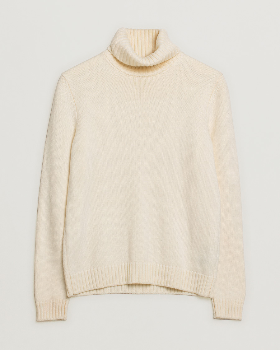 Uomini | Zanone Virgin Merino Wool Rollneck Latte | Pre-owned | Zanone Virgin Merino Wool Rollneck Latte