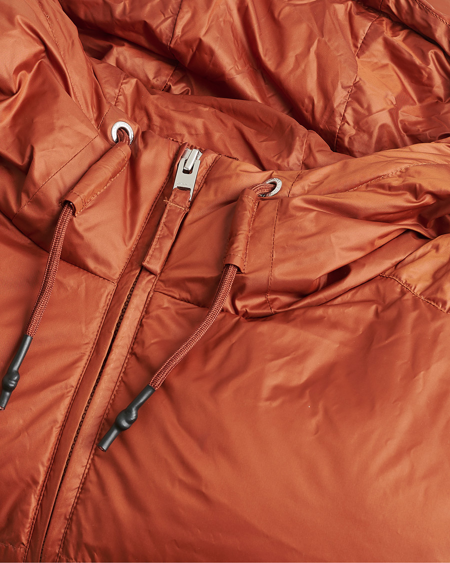 Uomini | Giacche Pre-owned | Pre-owned | GANT Shiny Puffer Hooded Jacket Rust XL