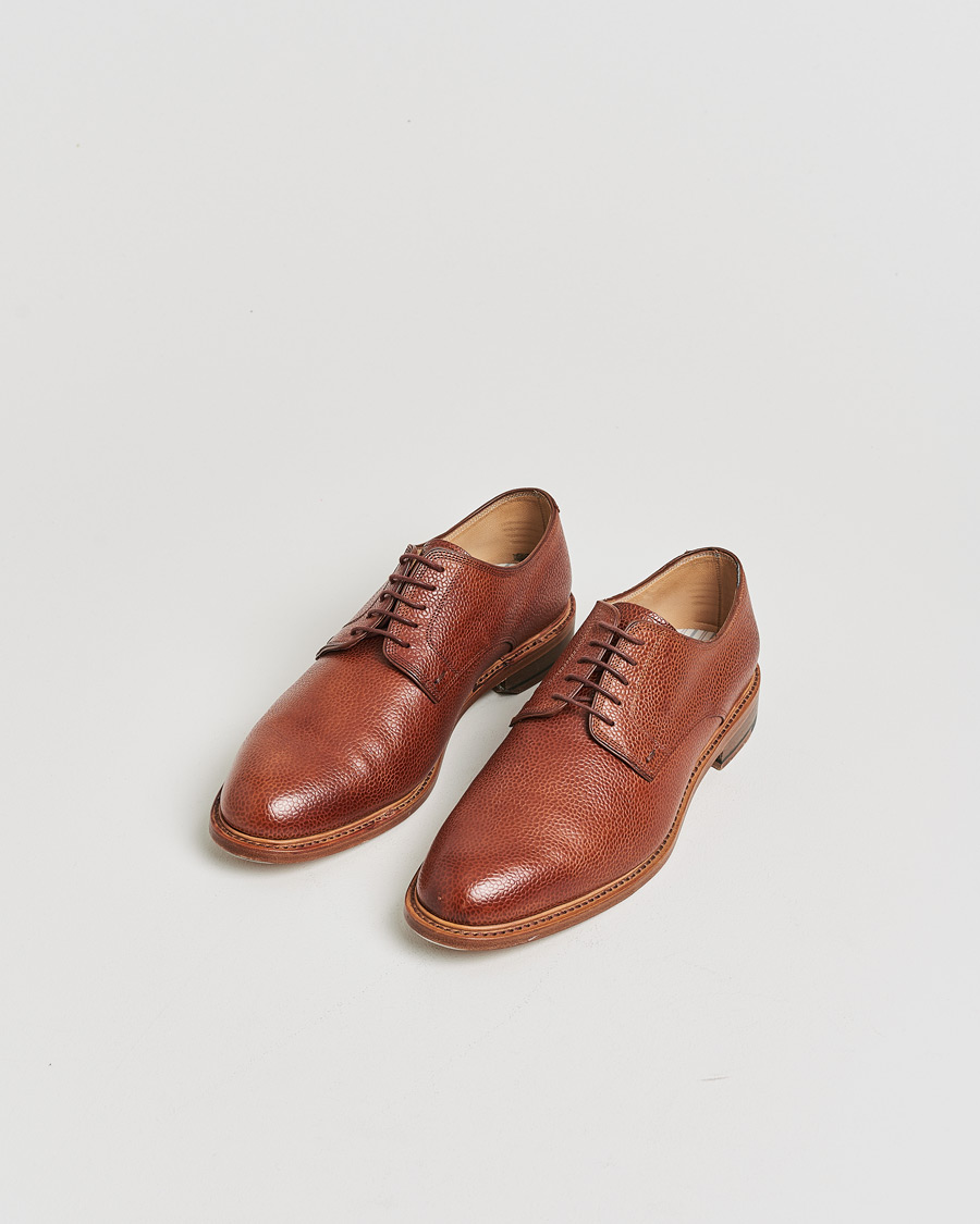 Uomini | Scarpe con cuciture Goodyear Pre-owned | Pre-owned | Paraboot Grained Leather Derby Brown UK7,5 - EU41,5