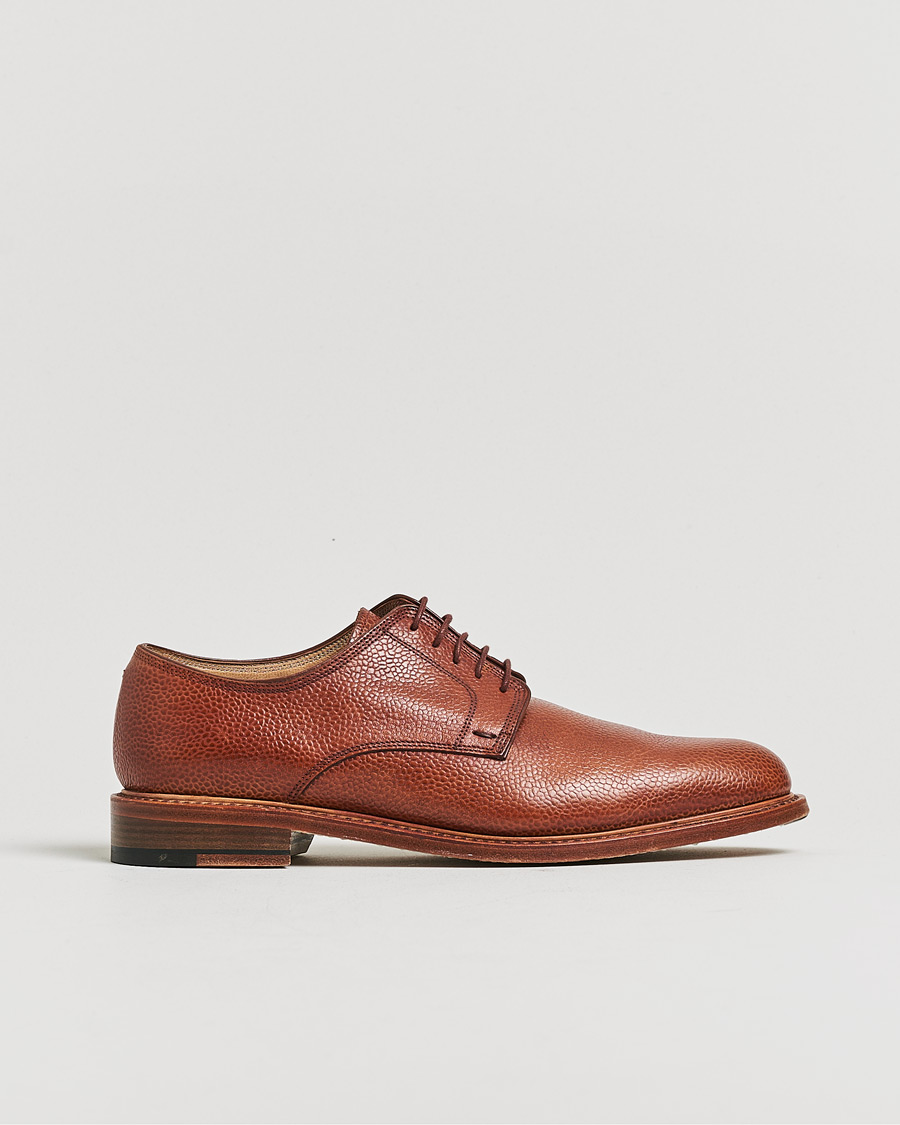 Uomini | Scarpe con cuciture Goodyear Pre-owned | Pre-owned | Paraboot Grained Leather Derby Brown UK7,5 - EU41,5