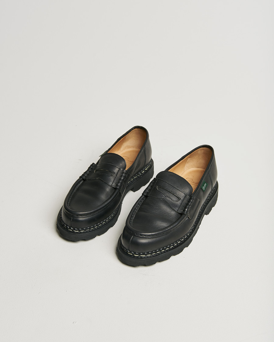 Uomini | Paraboot Reims Loafer Black | Pre-owned | Paraboot Reims Loafer Black