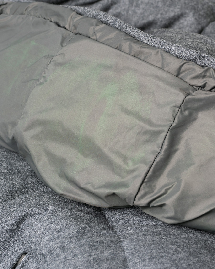 Uomini | Giacche | Pre-owned | Moncler Montgenevre Flannel Down Jacket Grey Melange