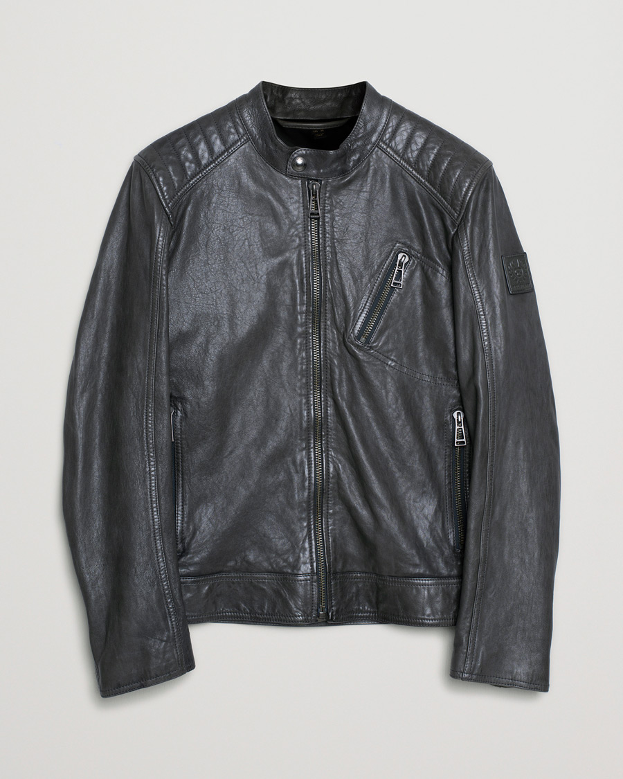 Uomini | Giacche | Pre-owned | Belstaff V Racer 2.0 Leather Jacket Dark Grey