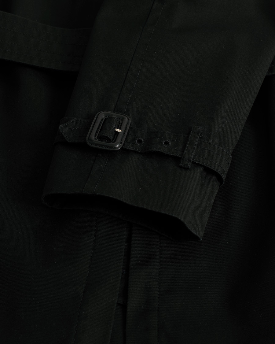 Uomini | Burberry Mid-length Kensington Trench Black 50 | Pre-owned | Burberry Mid-length Kensington Trench Black 50