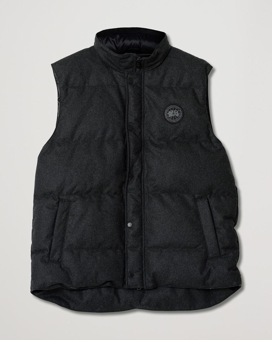 Uomini | Giacche | Pre-owned | Canada Goose Garson Wool Vest Carbon Melange