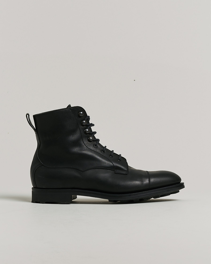 Uomini | Edward Green Galway Ridgeway Boot Black Delapré | Pre-owned | Edward Green Galway Ridgeway Boot Black Delapré