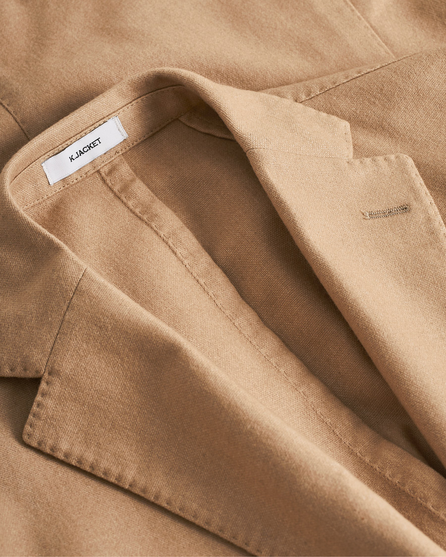 Uomini | Blazers | Pre-owned | Boglioli K Jacket Dyed Flannel Blazer Beige