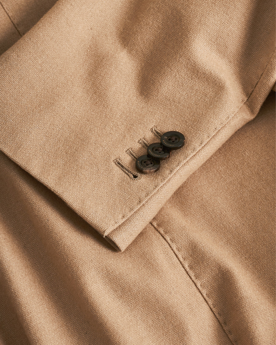 Uomini | Blazers | Pre-owned | Boglioli K Jacket Dyed Flannel Blazer Beige