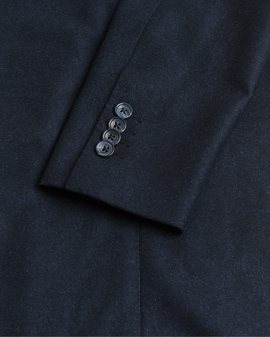 Uomini | Giacca da abito Pre-owned | Pre-owned | Rose & Born Flannel Double Breasted Blazer Navy 48