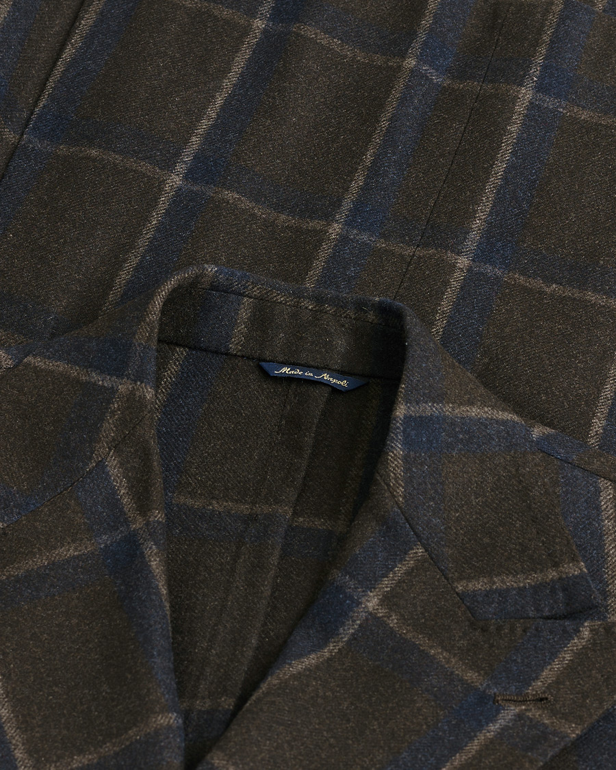 Uomini | Giacca da abito Pre-owned | Pre-owned | Gabo Napoli Checked Double Breasted Blazer Brown 48