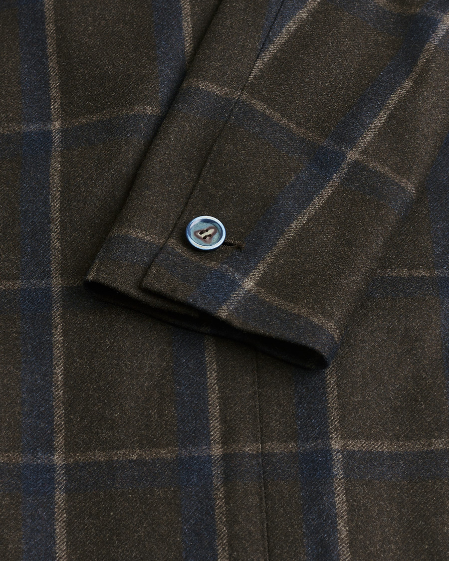 Uomini | Giacca da abito Pre-owned | Pre-owned | Gabo Napoli Checked Double Breasted Blazer Brown 48