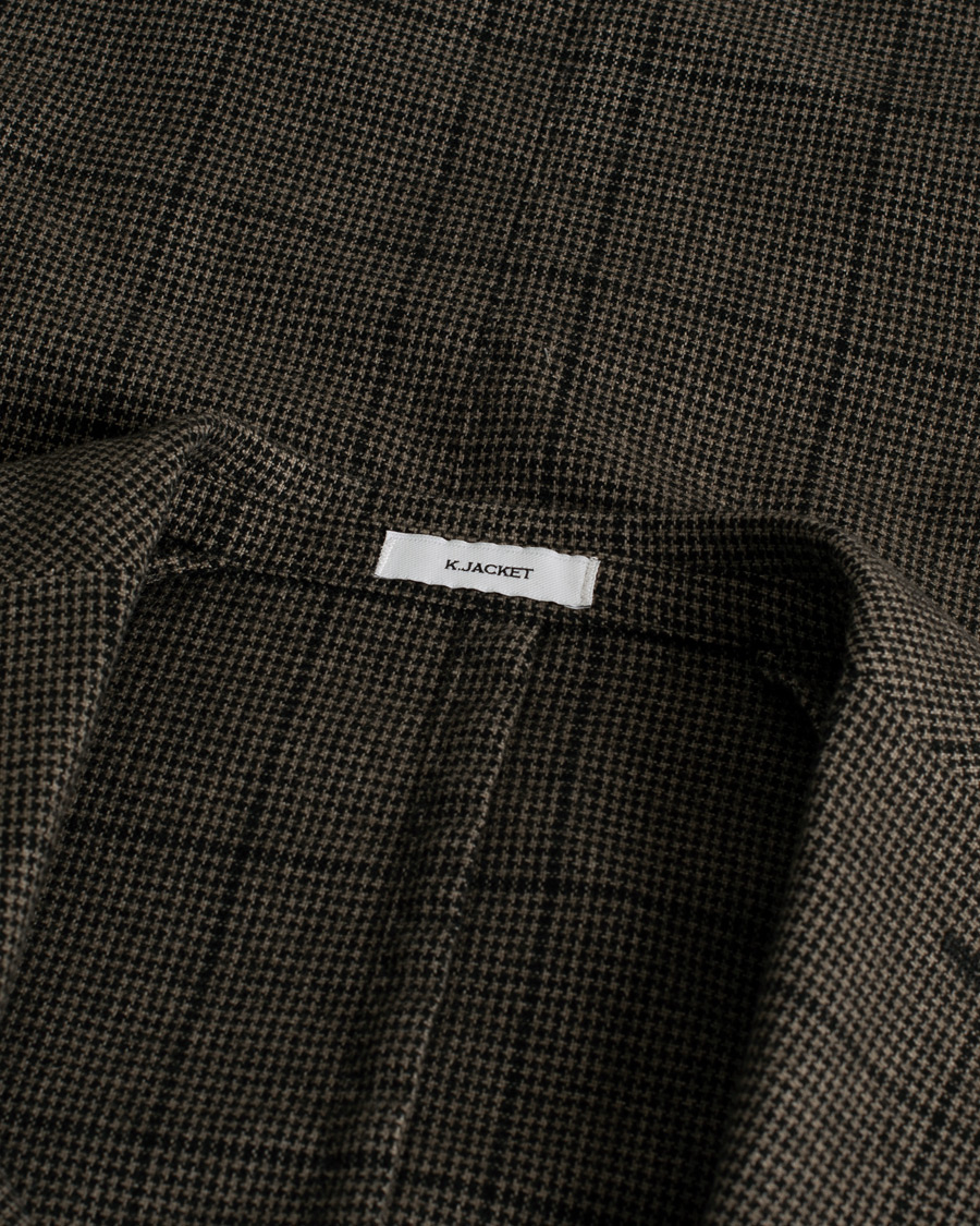 Uomini | Blazers | Pre-owned | Boglioli K Jacket Wool Check Blazer Brown