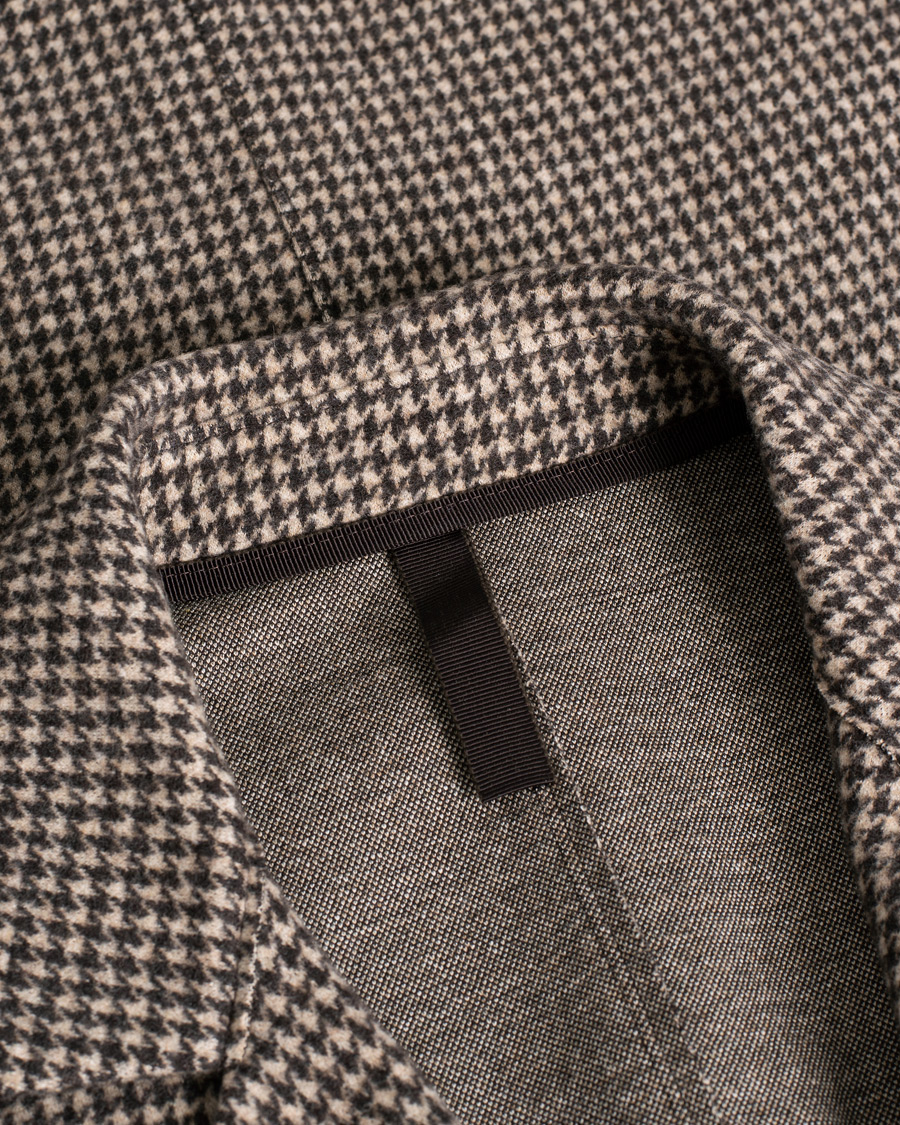 Uomini | Blazers | Pre-owned | Harris Wharf London Dropped Shoulder Houndstooth Jacket Beige