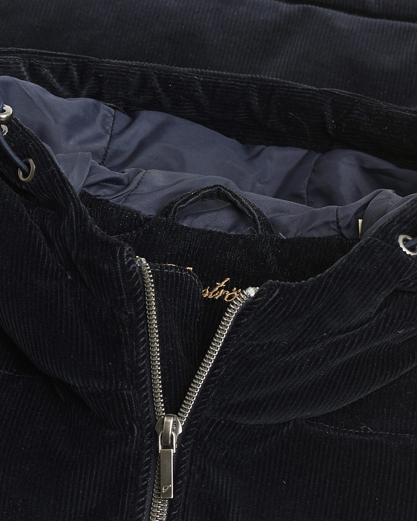 Uomini | Giacche Pre-owned | Pre-owned | Stenströms Hooded Corduroy Vest Navy M